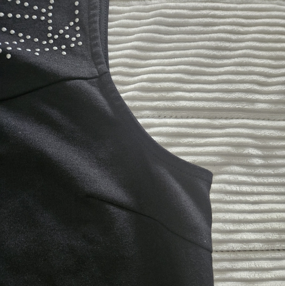 American Eagle Black Sleeveless Dress with Studded Design Size L NWT - Picture 4 of 9